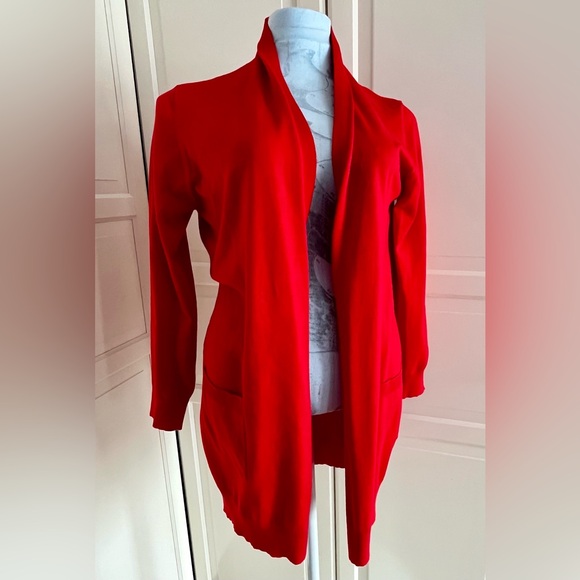 Red open front cardigan XL - Picture 1 of 4